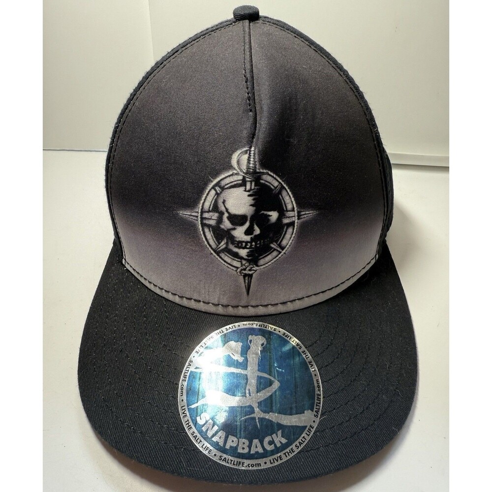 Salt Life Skull Print Snapback Baseball Cap New